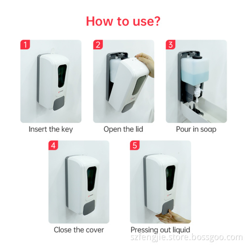 Manual Alcohol Dispenser Commercial Soap Dispenser Hand Sanitizer Machine